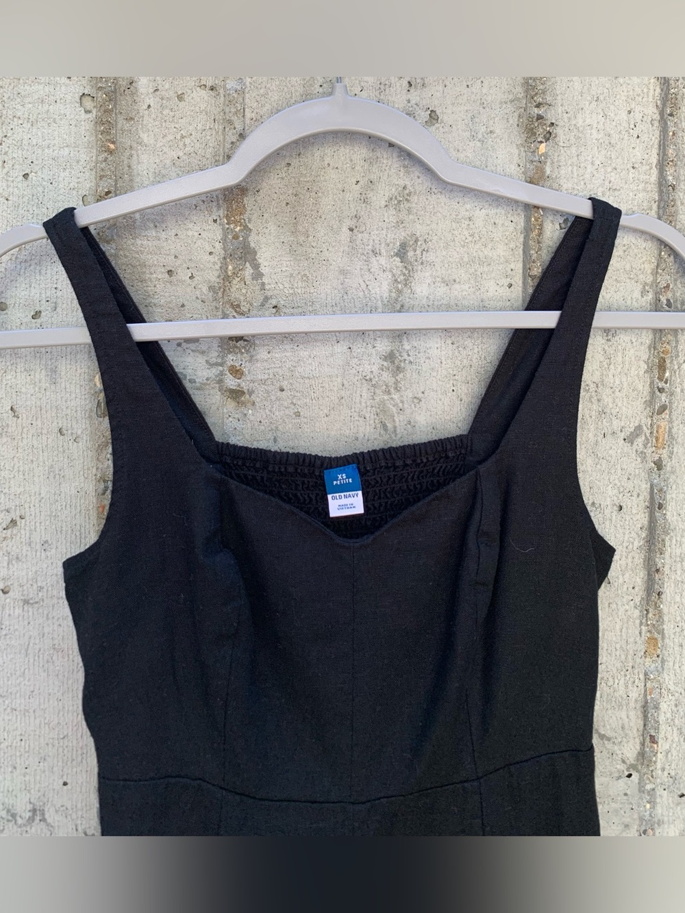 Fit & Flare Sleeveless Seamed Bodice Linen-Blend Midi Dress Old Money Chic XSP - Picture 6 of 10